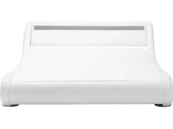 Wasserbett Kunstleder Weis 160 X 200 Cm Mit Led-Beleuchtung Avignon