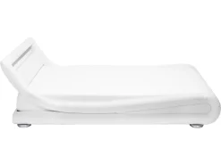 Wasserbett Kunstleder Weis 160 X 200 Cm Mit Led-Beleuchtung Avignon