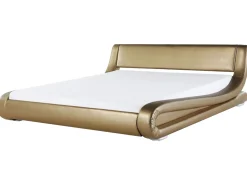 Wasserbett Leder Gold 180 X 200 Cm Avignon