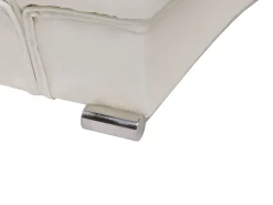 Wasserbett Leder Weis 180 X 200 Cm Lille
