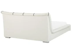 Wasserbett Leder Weis 140 X 200 Cm Mit Led-Beleuchtung Bunt Nantes