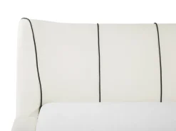 Wasserbett Leder Weis 140 X 200 Cm Mit Led-Beleuchtung Bunt Nantes