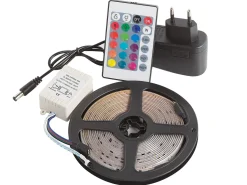 Wasserbett Leder Weis 140 X 200 Cm Mit Led-Beleuchtung Bunt Nantes