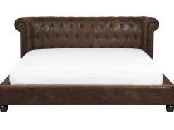 Wasserbett Lederoptik Braun 180 X 200 Cm Cavaillon