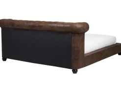 Wasserbett Lederoptik Braun 180 X 200 Cm Cavaillon