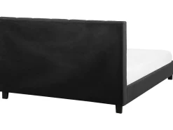 Wasserbett Leinenoptik Dunkelgrau 180 X 200 Cm La Rochelle