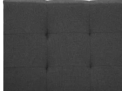 Wasserbett Leinenoptik Dunkelgrau 180 X 200 Cm La Rochelle