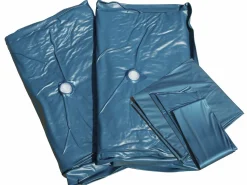 Wasserbett Leinenoptik Dunkelgrau 180 X 200 Cm La Rochelle