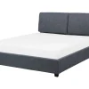 Wasserbett Leinenoptik Grau 180 X 200 Cm Belfort
