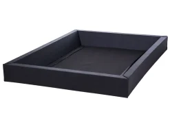 Wasserbett Leinenoptik Grau 180 X 200 Cm Belfort
