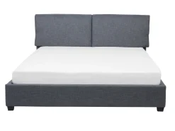 Wasserbett Leinenoptik Grau 180 X 200 Cm Belfort