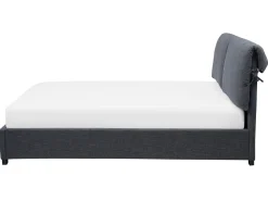 Wasserbett Leinenoptik Grau 180 X 200 Cm Belfort