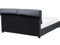 Wasserbett Leinenoptik Grau 180 X 200 Cm Belfort