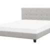 Wasserbett Leinenoptik Hellgrau 180 X 200 Cm La Rochelle