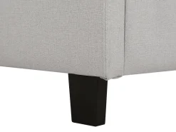 Wasserbett Leinenoptik Hellgrau 180 X 200 Cm La Rochelle