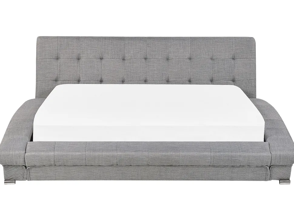 Wasserbett Polsterbezug Grau 180 X 200 Cm Lille