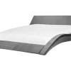 Wasserbett Samtstoff Grau 180 X 200 Cm Vichy