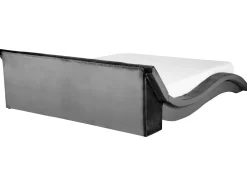Wasserbett Samtstoff Grau 180 X 200 Cm Vichy