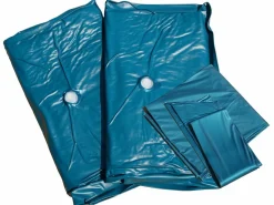 Wasserbett Samtstoff Grau 180 X 200 Cm Vichy