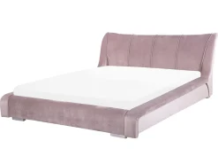 Wasserbett Samtstoff Rosa 160 X 200 Cm Nantes