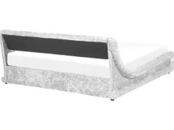Wasserbett Samtstoff Silber 180 X 200 Cm Avignon