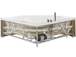 Whirlpool Badewanne Eckmodell Mit Led 211 X 150 Cm Caceres