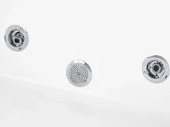 Whirlpool Badewanne Freistehend Weis Quadratisch 130 X 130 Cm Tahua
