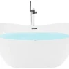 Whirlpool Badewanne Freistehend Weis Oval Mit Led 180 X 85 Cm Antigua