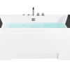 Whirlpool Badewanne Mit Led Weis Rechteckig 170 X 75 Cm Galley