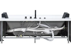 Whirlpool Badewanne Mit Led Weis Rechteckig 170 X 75 Cm Galley