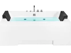 Whirlpool Badewanne Mit Led Weis Rechteckig 170 X 75 Cm Galley