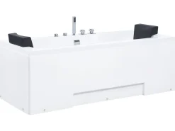 Whirlpool Badewanne Mit Led Weis Rechteckig 170 X 75 Cm Galley