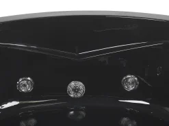 Whirlpool Badewanne Schwarz Eckmodell Mit Led 140 X 140 Cm Baracoa