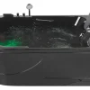 Whirlpool Badewanne Schwarz Eckmodell Mit Led 170 X 119 Cm Links Bayamo