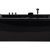 Whirlpool Badewanne Schwarz Mit Led Rechts 183 X 90 Cm Varadero