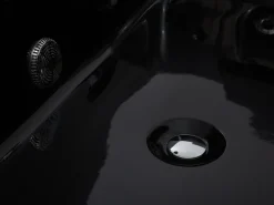 Whirlpool Badewanne Schwarz Mit Led Rechts 183 X 90 Cm Varadero