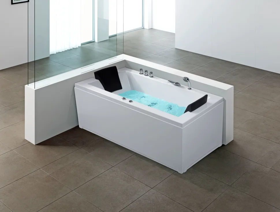 Whirlpool Badewanne Weis Mit Led Rechts 183 X 90 Cm Varadero