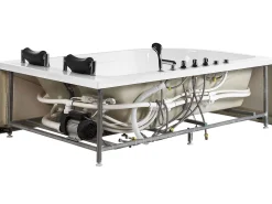 Whirlpool Badewanne Weis Eckmodell Mit Led 180 X 120 Cm Links Calama