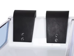 Whirlpool Badewanne Weis Rechteckig Mit Led 180 X 120 Cm Curacao