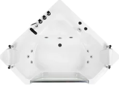 Whirlpool Badewanne Weis Eckmodell 135 X 135 Cm Cantalla