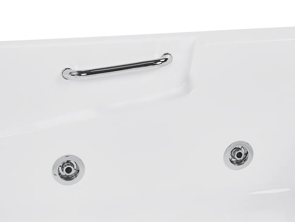 Whirlpool Badewanne Weis Eckmodell Mit Led 170 X 119 Cm Links Bayamo
