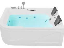 Whirlpool Badewanne Weis Eckmodell Mit Led 170 X 119 Cm Links Bayamo