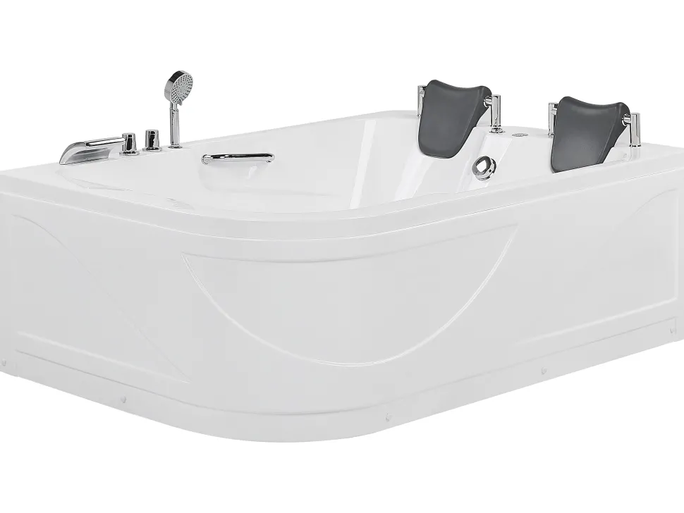 Whirlpool Badewanne Weis Eckmodell Mit Led 170 X 119 Cm Links Bayamo