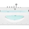 Whirlpool Badewanne Weis Rechteckig Mit Led 180 X 80 Cm Hawes
