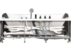 Whirlpool Badewanne Weis Rechteckig Mit Led 180 X 80 Cm Hawes