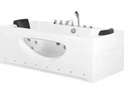 Whirlpool Badewanne Weis Rechteckig Mit Led 180 X 80 Cm Hawes