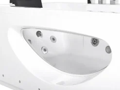 Whirlpool Badewanne Weis Rechteckig Mit Led 180 X 80 Cm Hawes