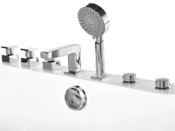 Whirlpool Badewanne Weis Rechteckig Mit Led 180 X 80 Cm Hawes