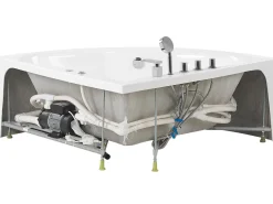 Whirlpool Badewanne Weis Eckmodell 187 X 133 Cm Islita