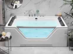 Whirlpool Badewanne Weis Rechteckig 170 X 120 Cm Huaraz